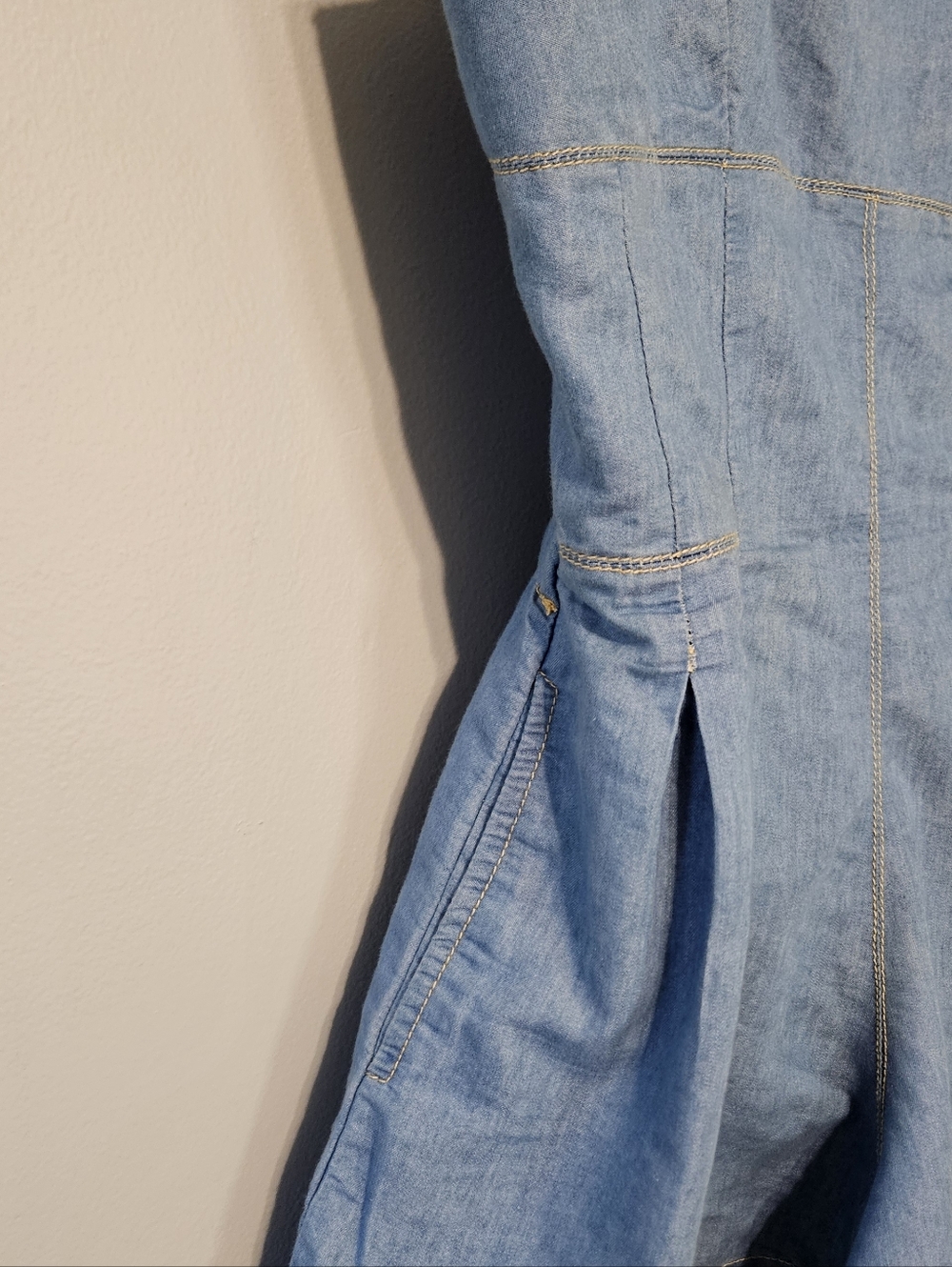 Live 4 Truth Light Blue Denim Romper - Picture 2 of 5
